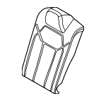 52207496207 - Body: Seat Back Pad for BMW: 430i, 430i xDrive, M4, M440i, M440i xDrive Image