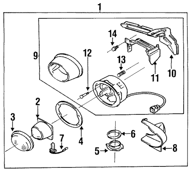 1993  1995 Mazda Lens FD0151683