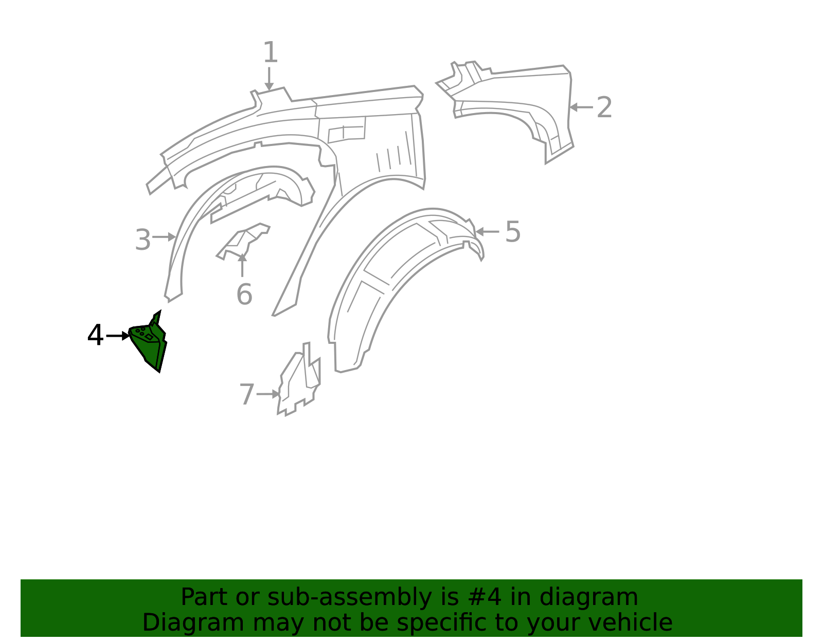 2007-2016 Volvo S80 Inner Wheelhouse Bracket - Driver's Side (LH ...