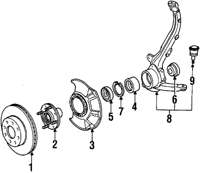 91051689018 - : Wheel Bearing for Honda Image