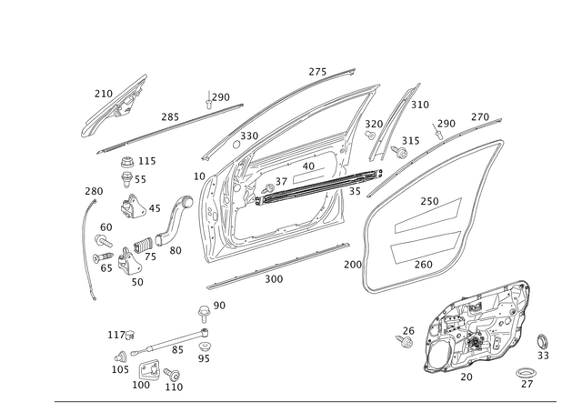6805 - Front Doors: Hexalobular Screw for Mercedes-Benz Image image