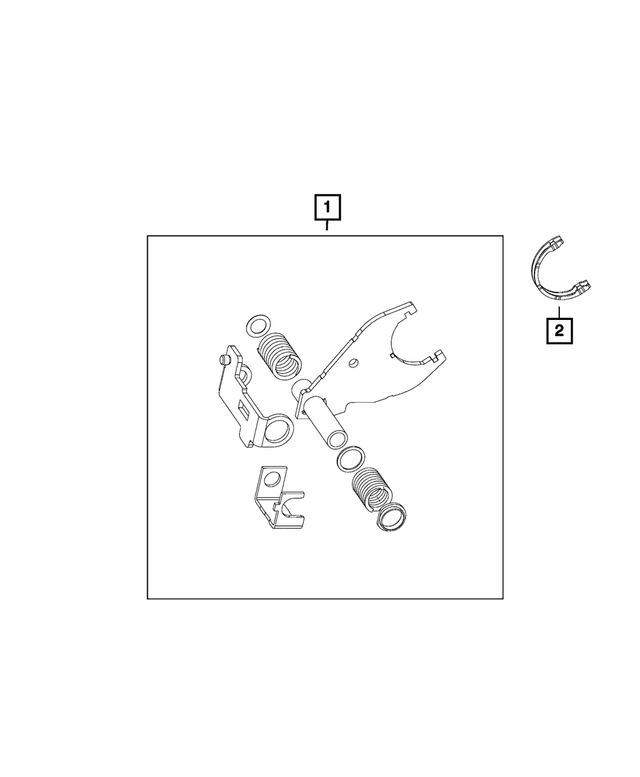5170547AB - NV246; Transfer Case: Range Fork for Mopar Image