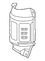 18121R40A00 - Exhaust: Manifold Cover for Honda: Accord, Crosstour Image