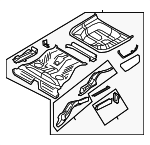 DG1Z5411215A - Body: Floor Pan Assembly for Ford: Police Interceptor Sedan, Special Service Police Sedan, Taurus | Lincoln: MKS Image