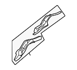 DG1Z5410124A - Body: Rear Rail Assembly for Ford: Police Interceptor Sedan, Special Service Police Sedan, Taurus | Lincoln: MKS Image