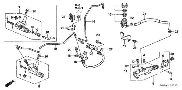 Clutch Master Cylinder for 2006 Acura RSX #0