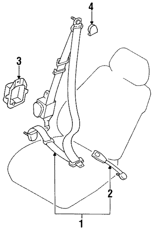 8686294A60 - : Seat Belt Assembly for Nissan Image