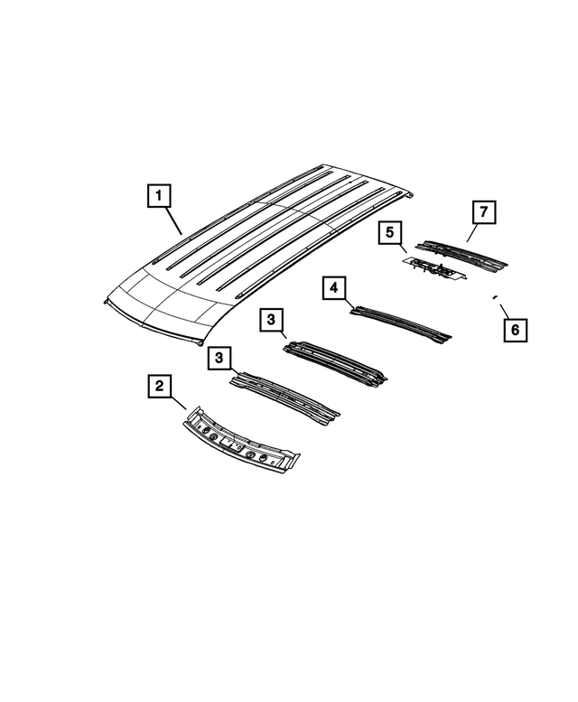 68596281AA - : Roof Bow for Mopar Image