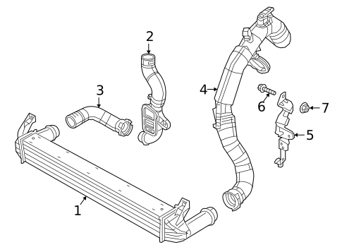 Intercooler for 2017 Fiat 500X #0