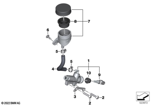 Brake Master Cylinder for 2022 BMW-Motorrad M 1000 RR #0