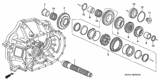 MT Countershaft (KA) (KL) (L4) for 2004 Honda Accord #0