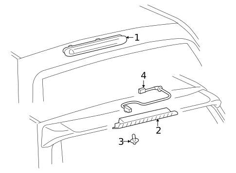 High Mount Lamps for 2021 Toyota Sequoia #0