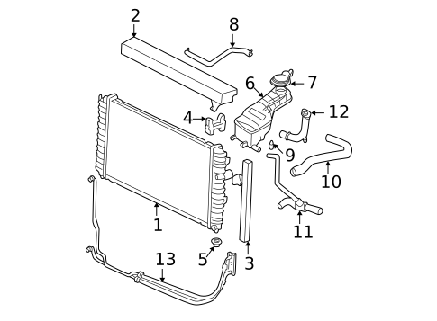 Radiator & Components for 2007 Chevrolet Uplander #3