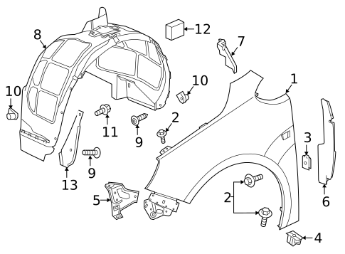 Fender & Components for 2018 Buick Cascada #0