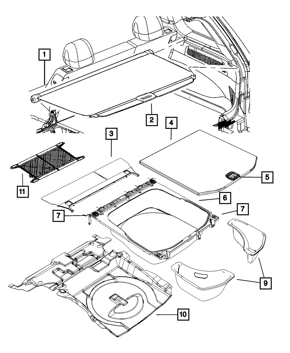 6BE97LU5AB - Latch Release Handle 2014-2015 Jeep Grand Cherokee