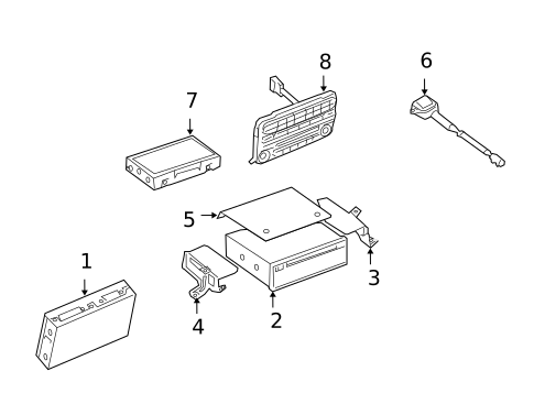 Navigation System Components for 2004 INFINITI QX56 #0
