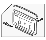 33700S10A00ZC - : License Panel for Honda: CR-V Image