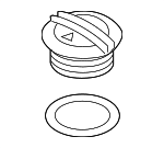 2Q0121321A - Cooling System: Reservoir Cap for Volkswagen: Arteon, Atlas, Atlas Cross Sport, Beetle, e-Golf, Golf, Golf Alltrack, Golf R, Golf SportWagen, GTI, ID. Buzz, ID.4, Jetta, Passat, Taos, Tiguan, Tiguan Limited Image