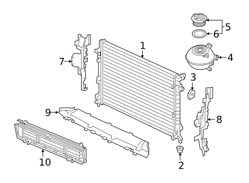 Radiator & Components for 2025 Volkswagen Taos #5