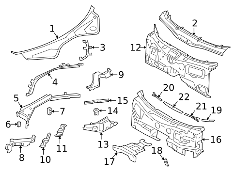 Cowl for 2021 Porsche Panamera #1