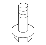 1125406206B - Body: Side Cover Fastener for Kia: Borrego, Cadenza, Carnival, EV6, EV9, Forte, Forte Koup, Forte5, K4, K5, K900, Niro, Niro EV, Optima, Rio, Rondo, Sedona, Seltos, Sorento, Soul, Soul EV, Sportage, Stinger, Telluride Image