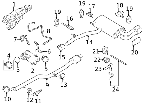 Exhaust Components for 2016 BMW X4 #0