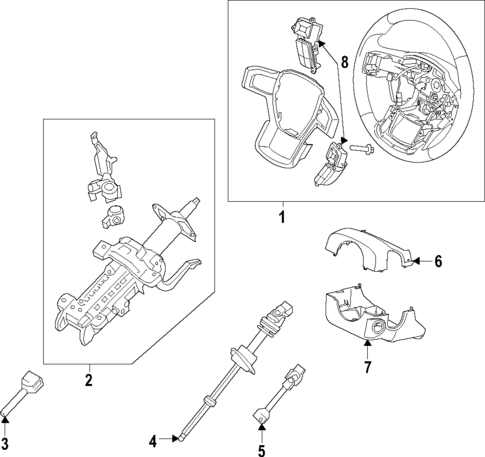 Steering Column for 2021 Ford Ranger #0