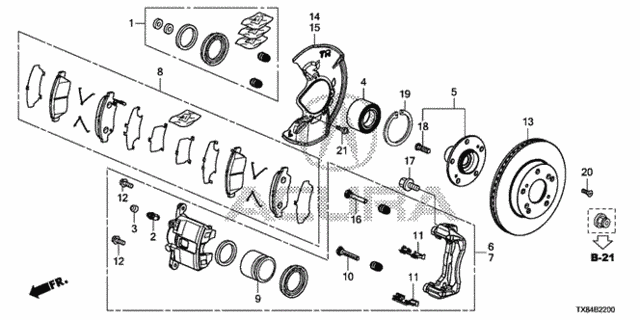 Front Brake for 2013 Acura ILX #0