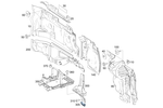 1776201902 - Cowl, Front Panel: Partition for Mercedes-Benz Image