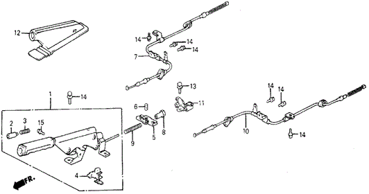Parking Brake for 1984 Honda Wagovan #0