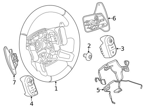 Steering Wheel & Trim for 2022 Land Rover Range Rover Sport #0