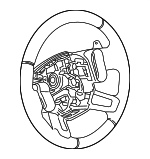 LR103534 - Body: 2018-2020 Land Rover Range Rover Sport - Steering Wheel for Land Rover: Range Rover Sport Image