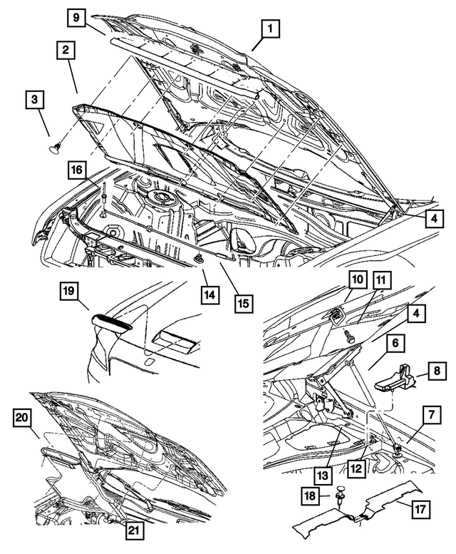 6505636AA - Body Sheet Metal Except Doors: Screw And Washer for Mopar Image image