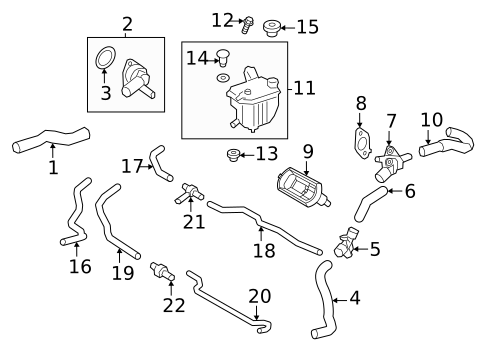Radiator & Components for 2022 Toyota Corolla #6