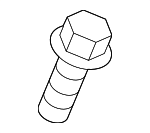 90119A0394 - Cooling System: Reservoir Bolt for Toyota: 4Runner, Avalon, bZ4X, Corolla, Corolla Cross, Crown, Crown Signia, Grand Highlander, Highlander, Land Cruiser, Mirai, Prius, Prius Prime, RAV4, RAV4 Prime, Sequoia, Sienna, Tacoma, Tundra, Venza Image