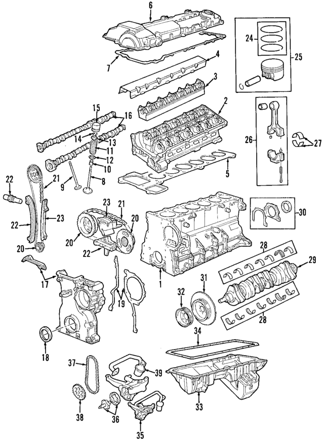 11111405141 - Engine: Cylinder Block for BMW Image