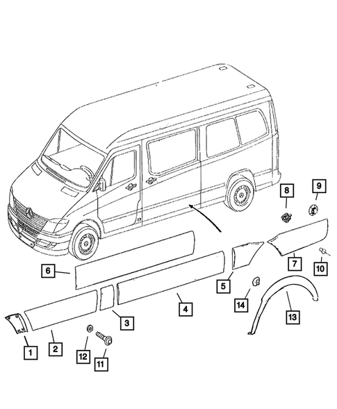 Moldings and Ornamentation for 2007 Dodge Sprinter 2500 #0