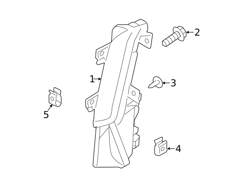 Daytime Running Lamp Components for 2014 Nissan 370Z #0