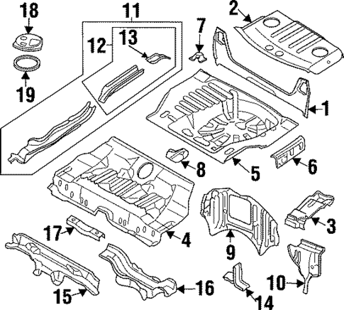 Rear Body for 1996 INFINITI I30 #0