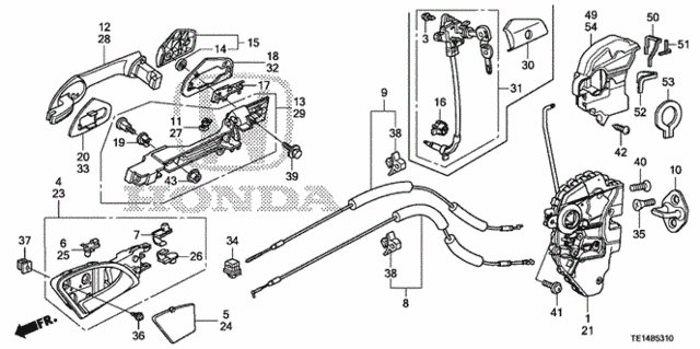 Door Locks - Outer Handle for 2012 Honda Accord #0