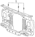 MR179659 - Cooling System: Radiator Support for Mopar Image