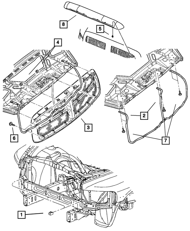 5JY10PR4AF - Exterior Ornamentation: Radiator Grille for Mopar Image