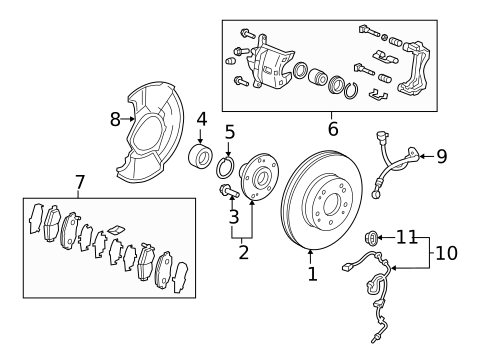Front Brakes for 2019 Honda HR-V #0