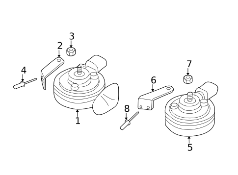 Horn for 2009 Audi A4 Quattro #0