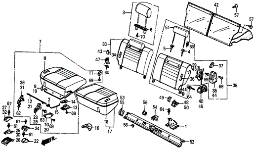 Rear Seat for 1985 Honda Civic #0