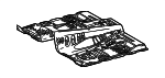 581110C200 - Body: Front Floor Pan for Toyota Image