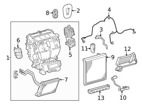 Heater for 2019 Toyota Highlander #0