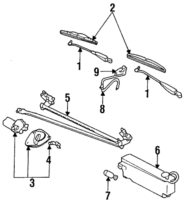 F6AZ17528FA - Body: Blade for Ford: Escort, Probe, Taurus, Tempo, Thunderbird | Lincoln: Continental | Mercury: Capri, Cougar, Sable, Topaz, Tracer Image