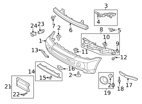 Bumper & Components - Front for 2007 Land Rover Range Rover Sport #0