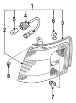 84965AA031 - : Park/Marker Lamp Retainer Clip for Subaru: Legacy Image